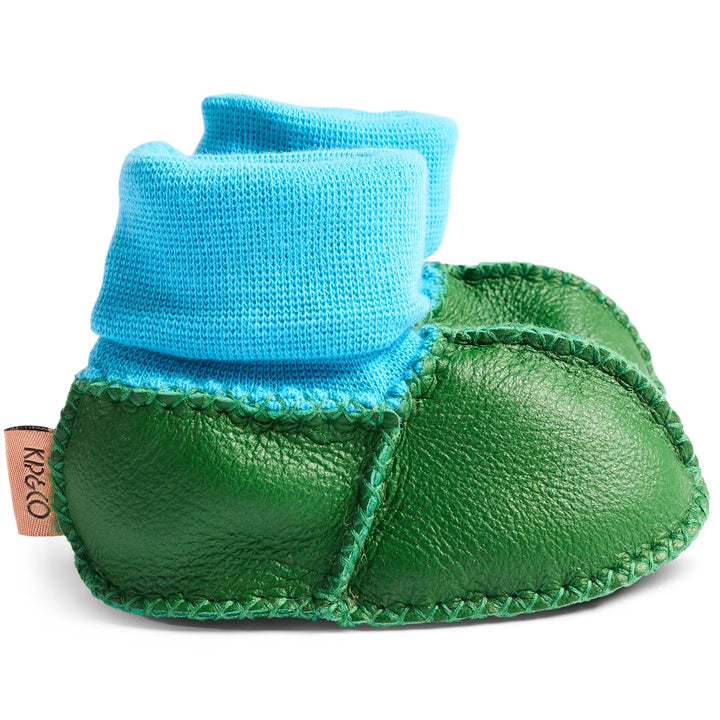 Kip & Co Green Baby Booties