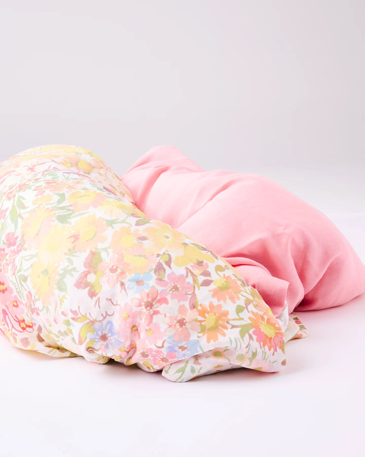 Kip & Co Forever Floral Butter Linen Quilt Cover
