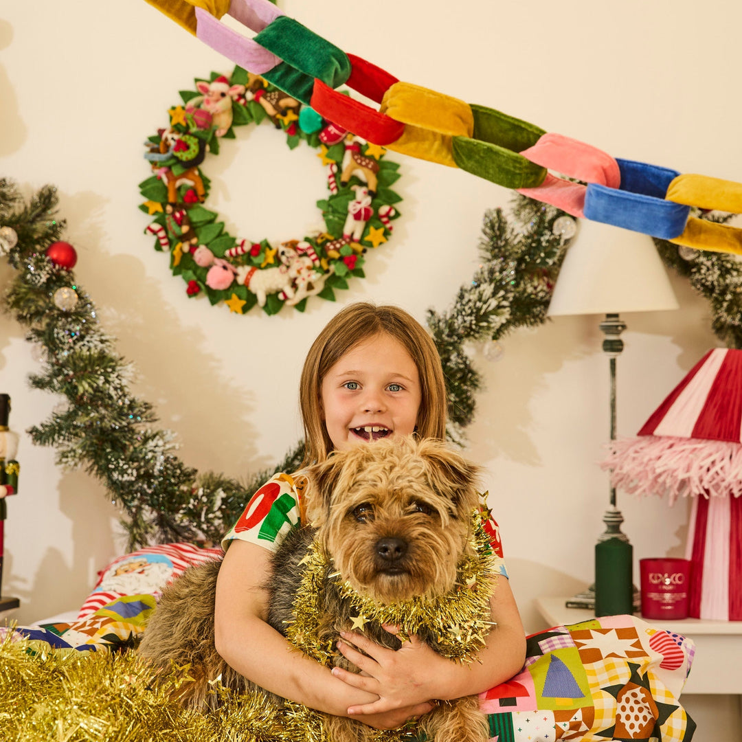 Kip & Co Festive Velvet Chain Garland