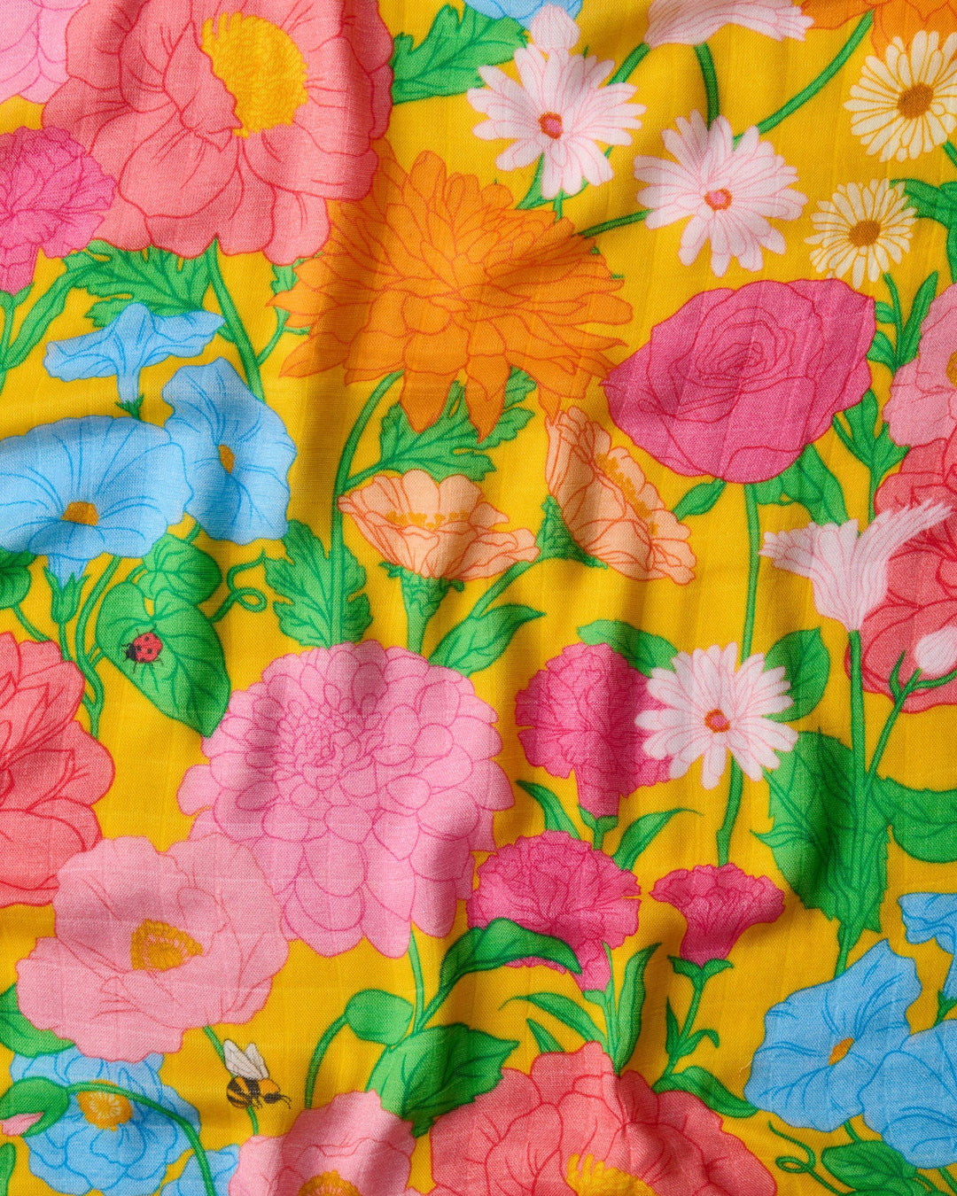 Kip & Co Follow The Sun Yellow Bamboo Swaddle