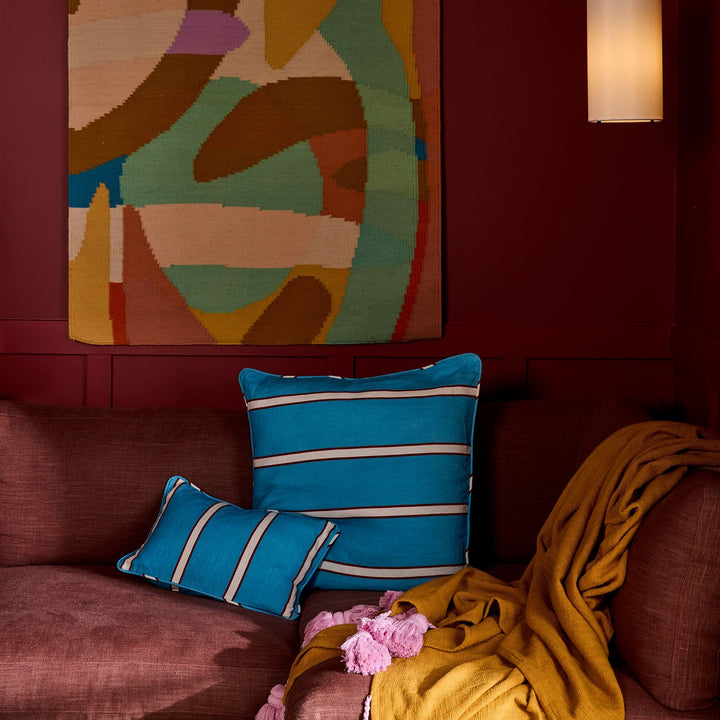 Kip & Co Piazza Stripe Upholstery Square Lounge Cushion