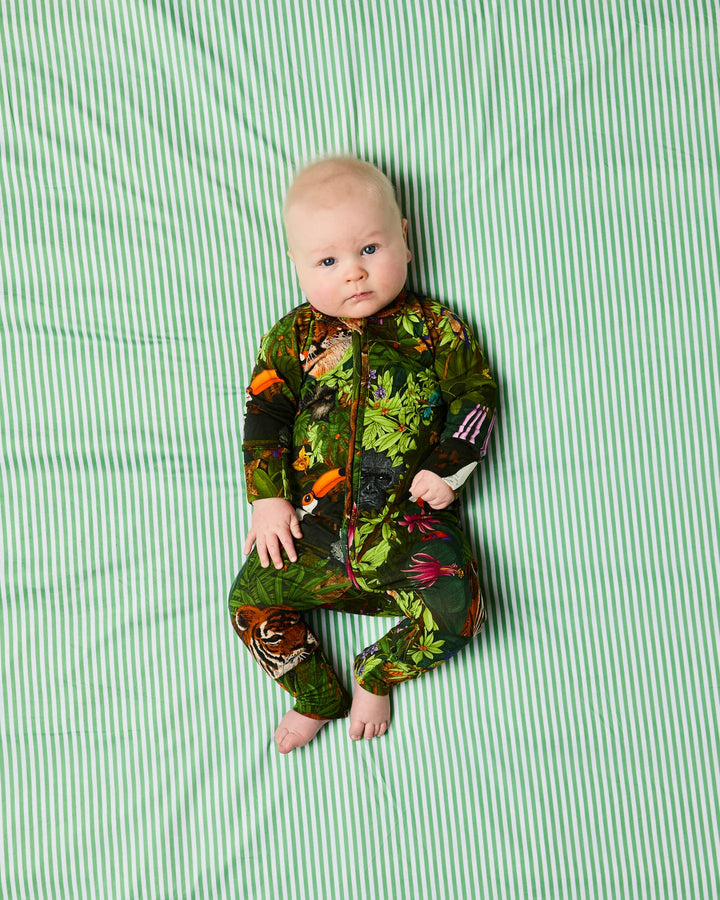 Kip & Co Jungle Life Organic Long Sleeve Zip Romper