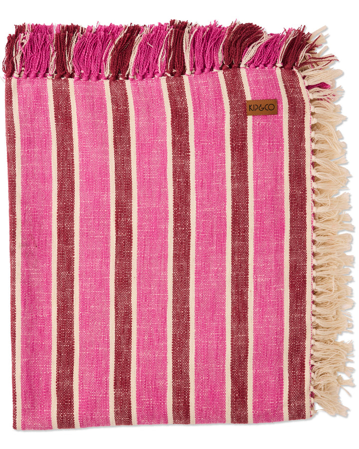 Kip & Co Cherry Sundae Woven Throw