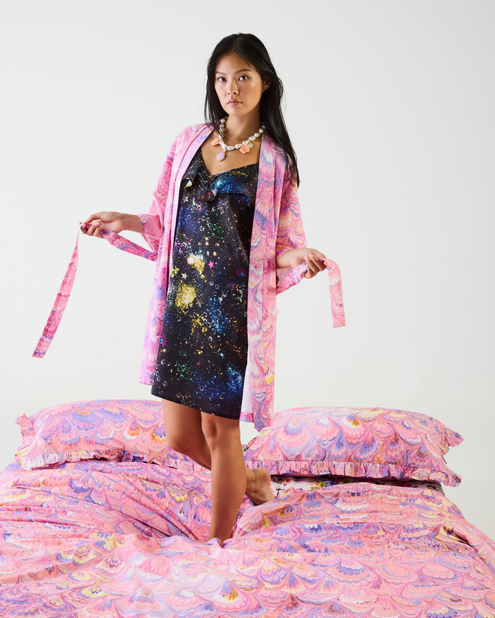 Kip & Co x Romance Was Born Cosmic Marble Organic Cotton Pillowcases