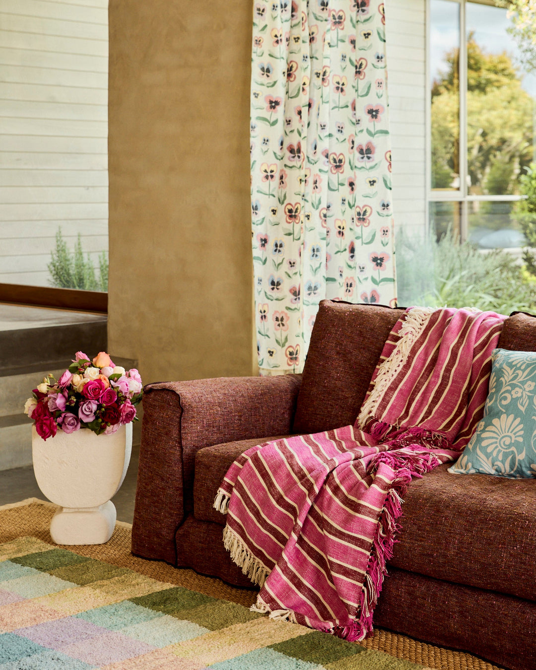 Kip & Co Cherry Sundae Woven Throw