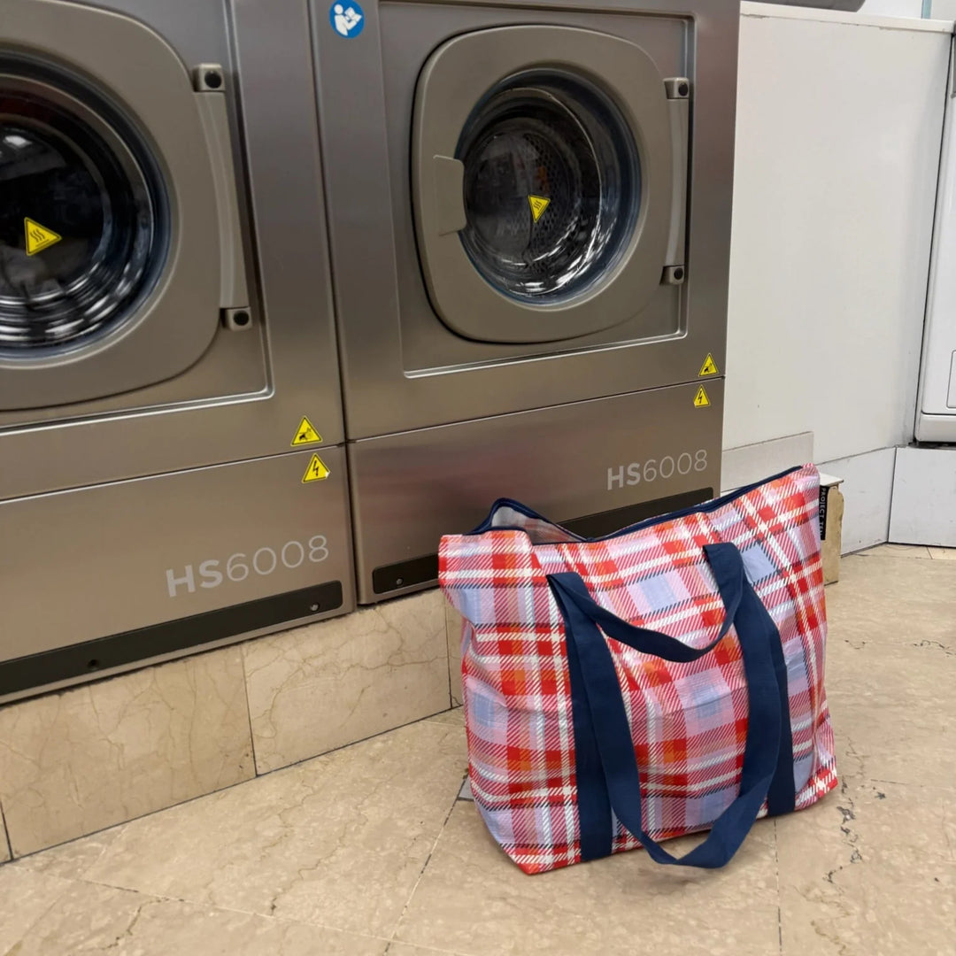 Project Ten Medium Zip Tote - Tartan