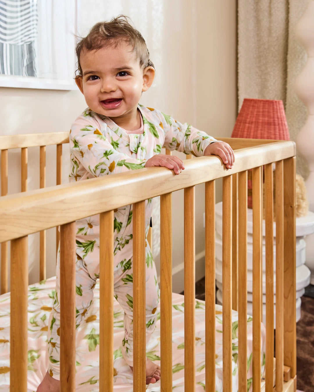 Kip & Co Sweet Daisy Organic Long Sleeve Zip Romper