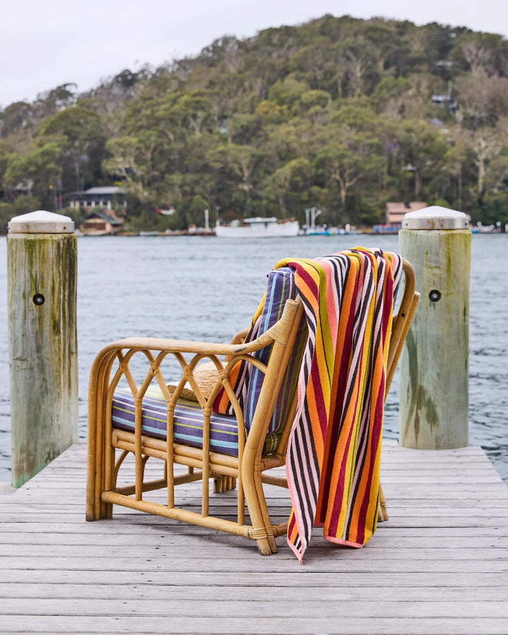 Kip & Co Casablanca Stripe Terry Beach Towel