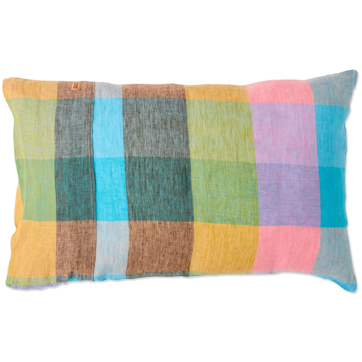 Kip & Co Sorbet Tartan Linen Pillowcases