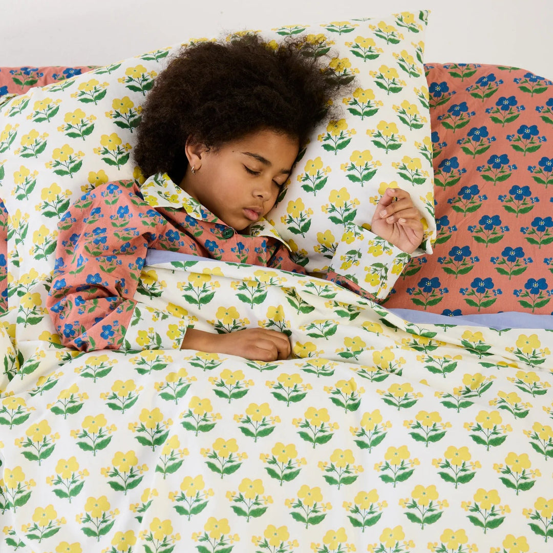 Kip & Co x Anna Spiro Indian Summer Yellow Organic Cotton Pillowcases