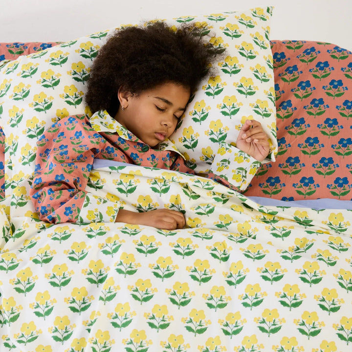 Kip & Co x Anna Spiro Indian Summer Yellow Organic Cotton Pillowcases