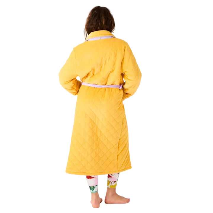Kip & Co Lavender Honey Quilted Velvet Robe