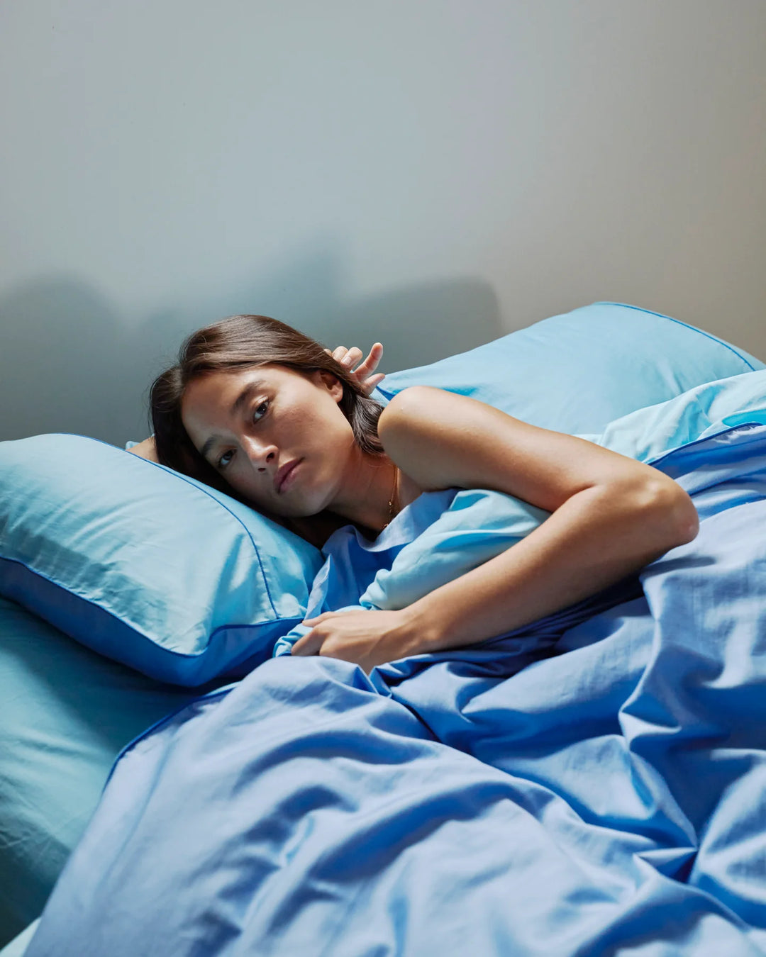 Kip & Co Glow In Blue Bamboo Cotton Pillowcases