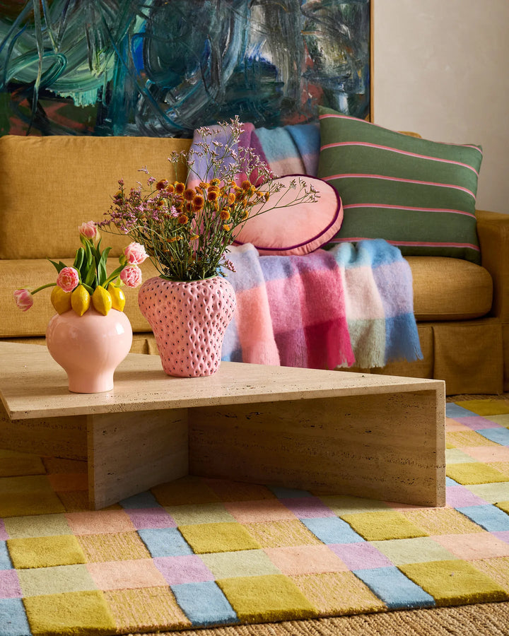 Kip & Co Wakame Crush Stripe Upholstery Square Lounge Cushion
