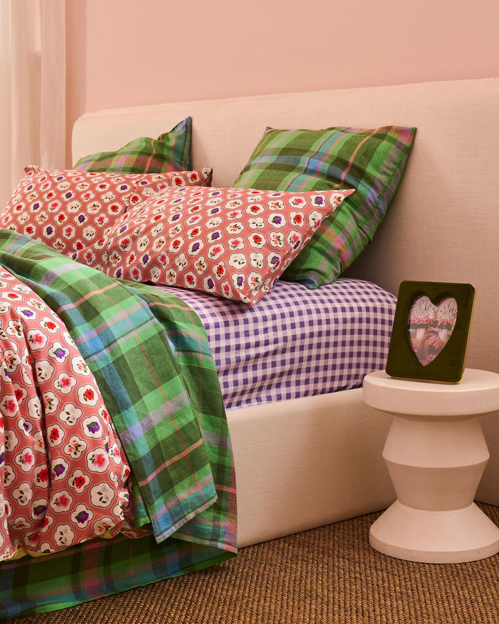 Kip & Co Campsite Heart Velvet Photo Frame