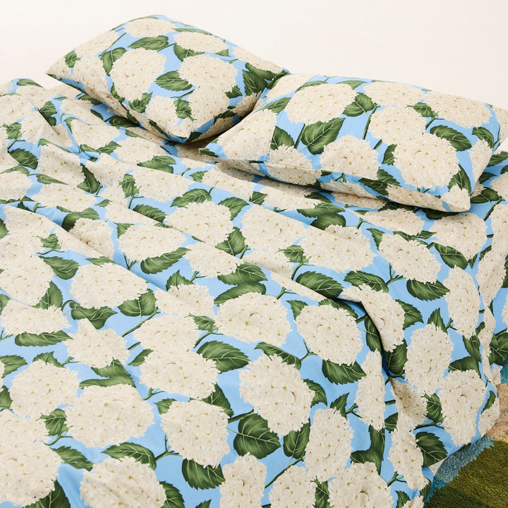 Kip & Co Hydrangea Blue Organic Cotton Quilt Cover