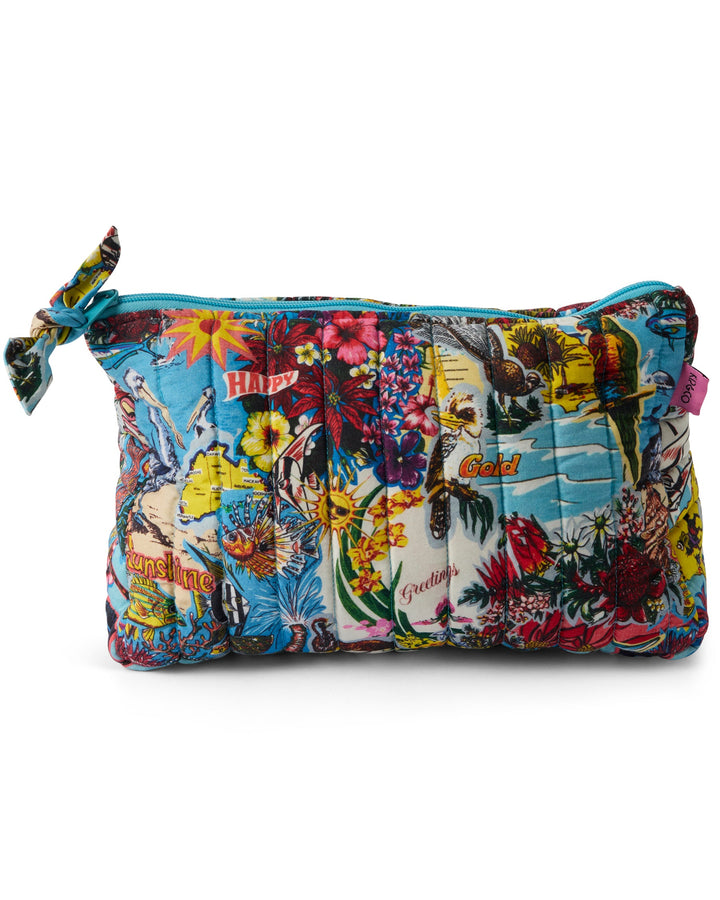 Kip & Co x Romance Was Born Ozzie Quilted Cotton Toiletry Purse