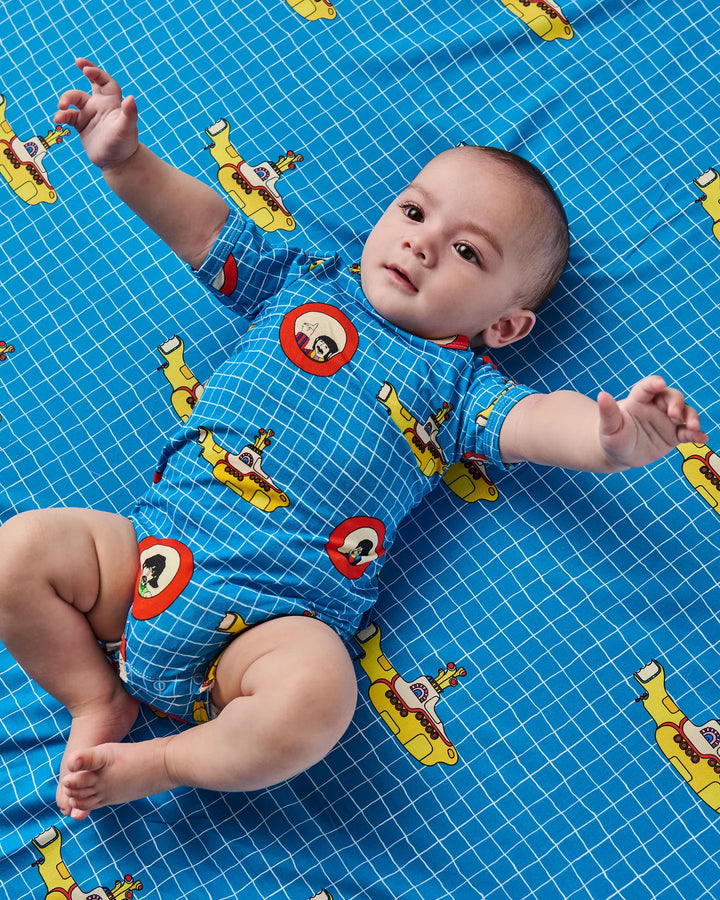 Kip & Co x The Beatles Yellow Submarine Organic Short Sleeve Romper