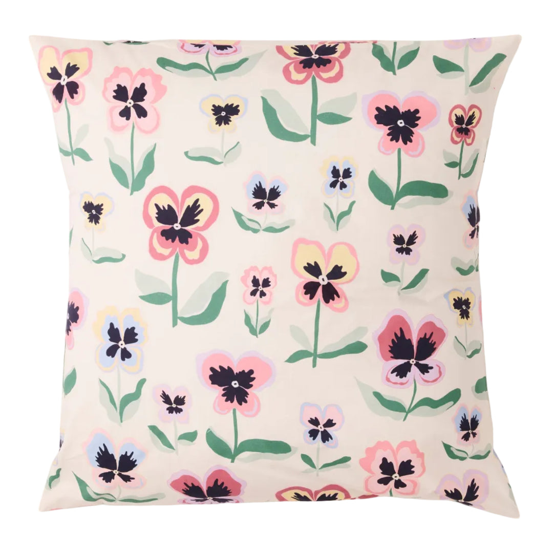 Kip & Co Pretty Pansy Organic Cotton European Pillowcases