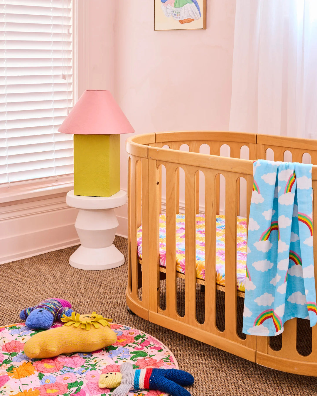 Kip & Co Follow The Sun Yellow Quilted Baby Play Mat