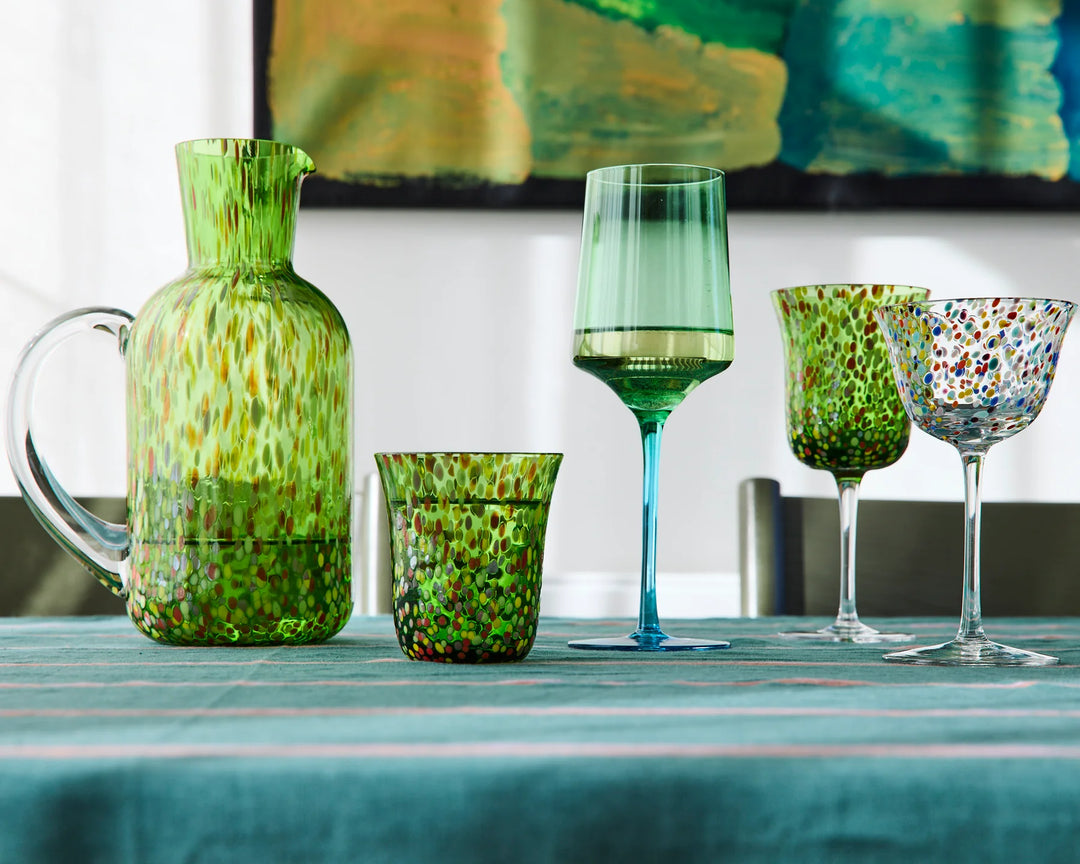 Kip & Co Garden Soiree Speckle Tumbler Glass 2P Set