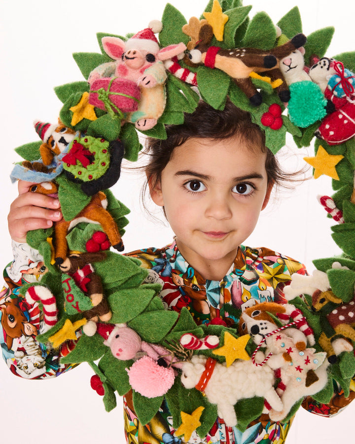 Kip & Co Felted Wool Christmas Wreath