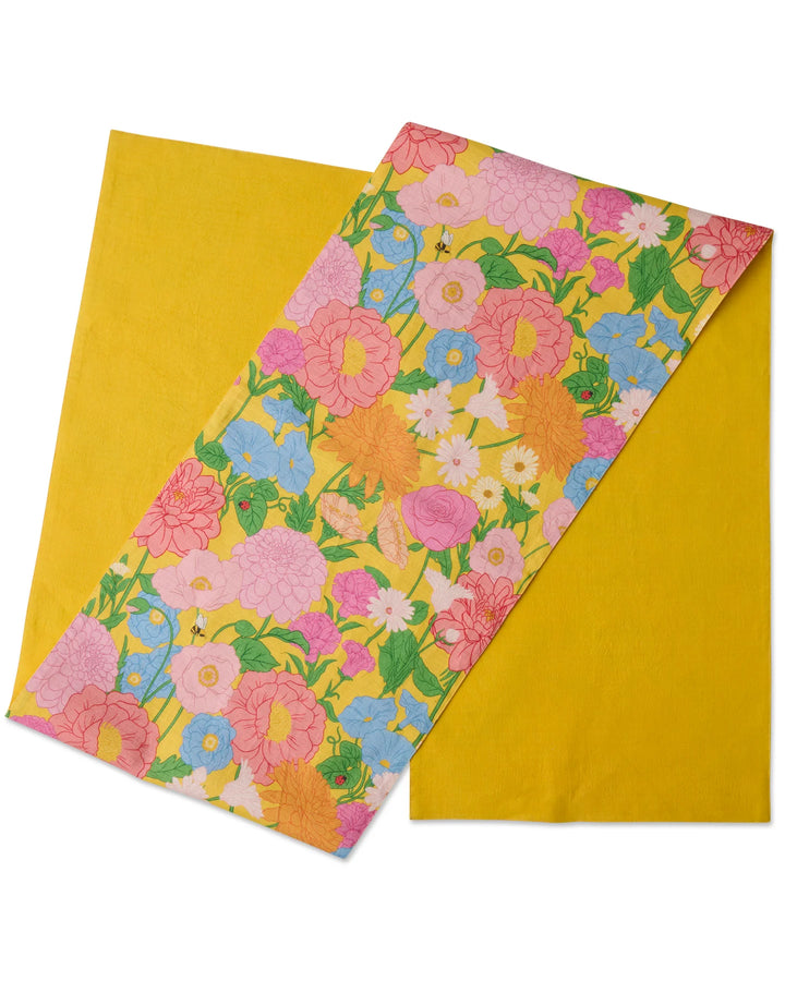 Kip & Co Follow The Sun Yellow Table Runner