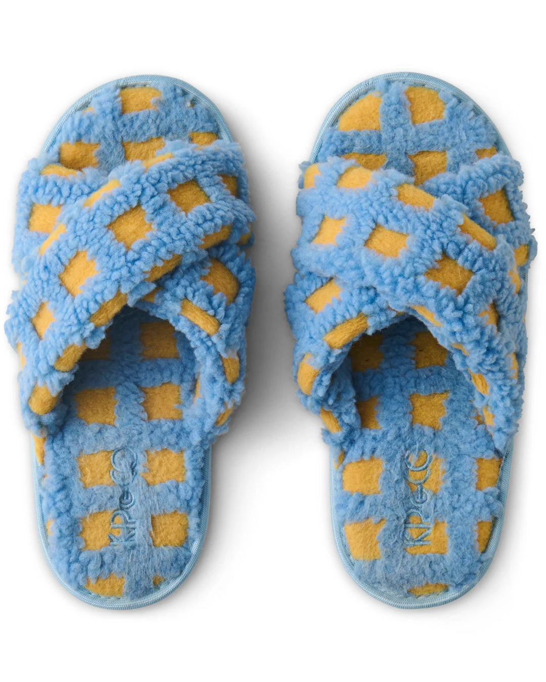 Kip & Co Ocean Shores Check Sherpa Adult Slippers
