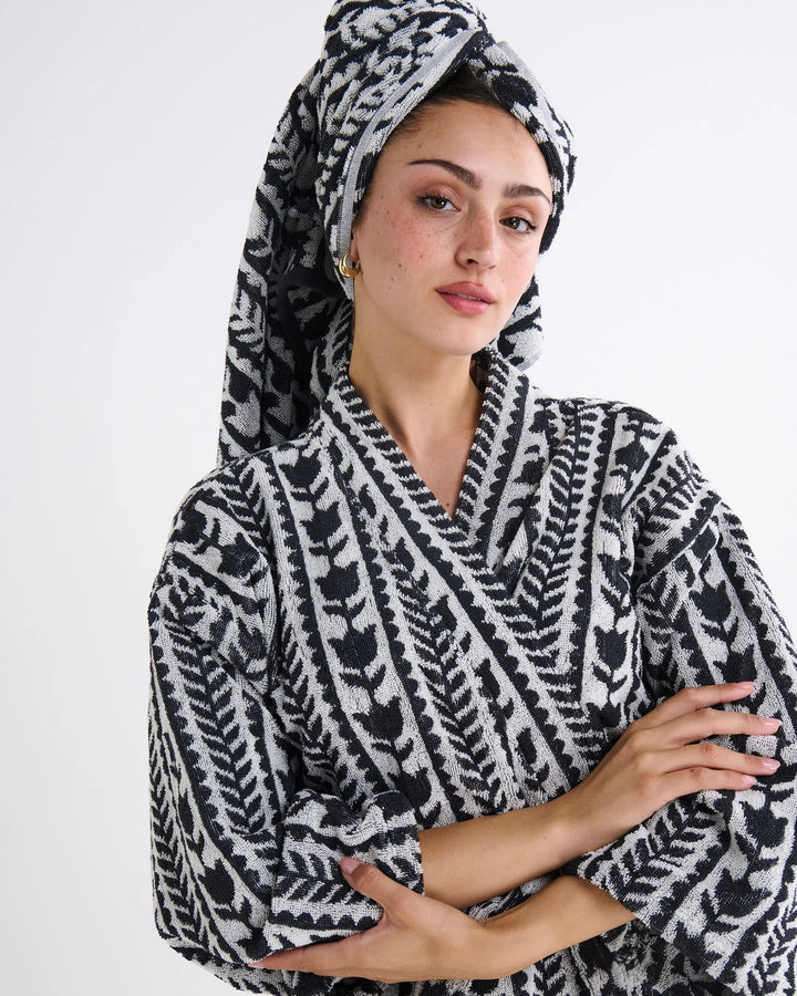 Kip & Co Flower Chain Terry Bath Robe