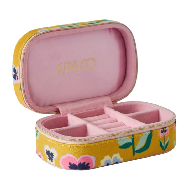 Kip & Co Pretty Pansy Travel Velvet Jewellery Box
