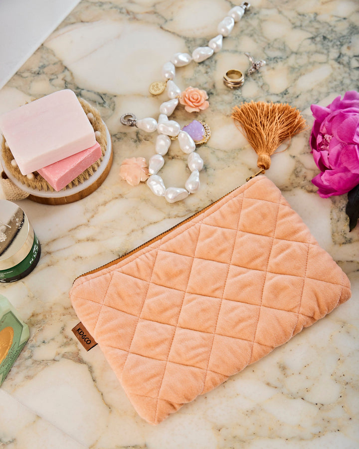 Kip & Co Melon Velvet Cosmetics Purse