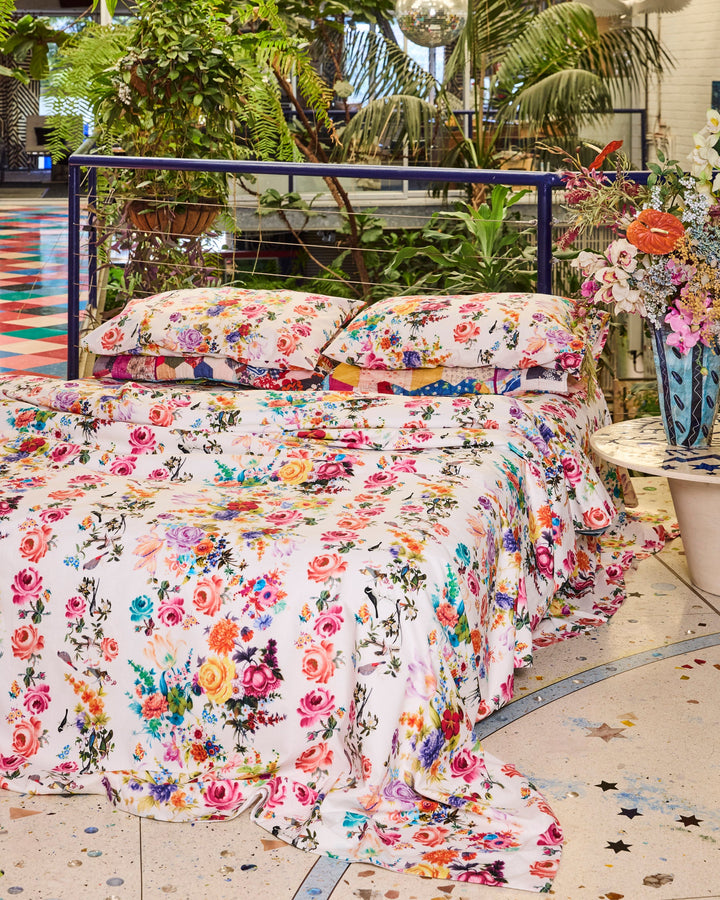 Kip & Co x Romance Was Born Dream Bloom Organic Cotton Quilt Cover