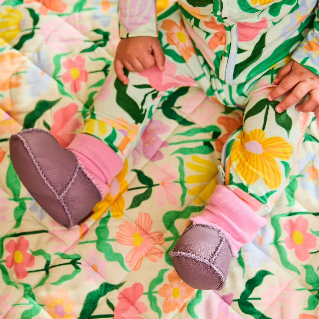 Kip & Co Lilac Baby Booties
