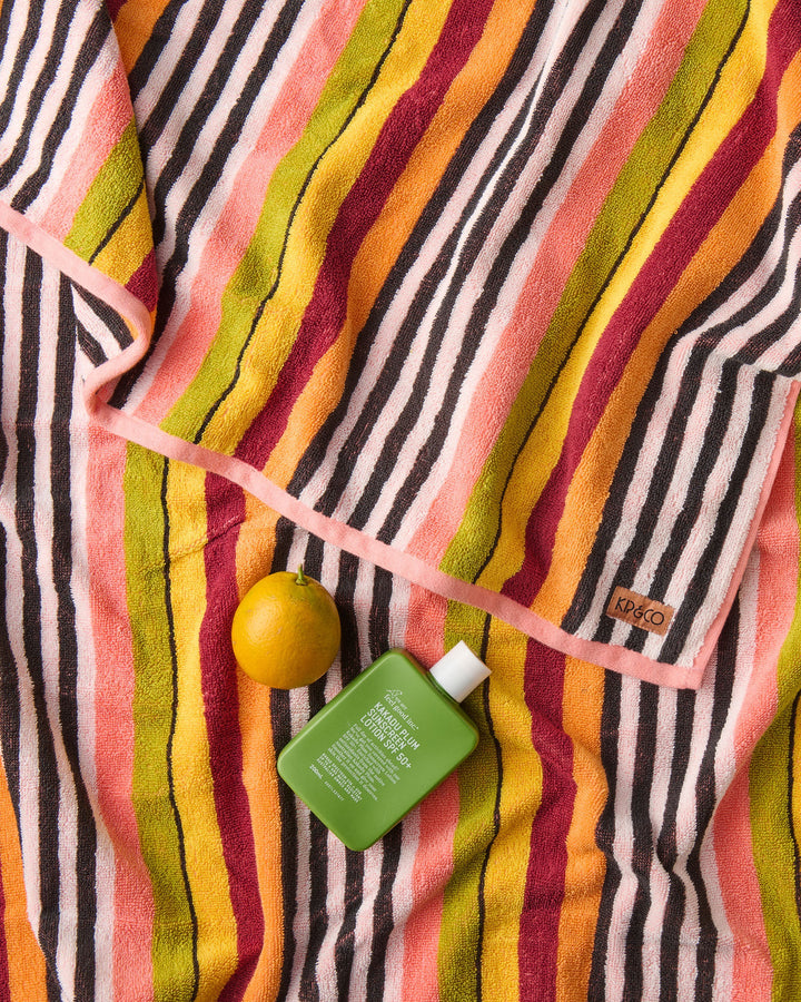 Kip & Co Casablanca Stripe Terry Beach Towel