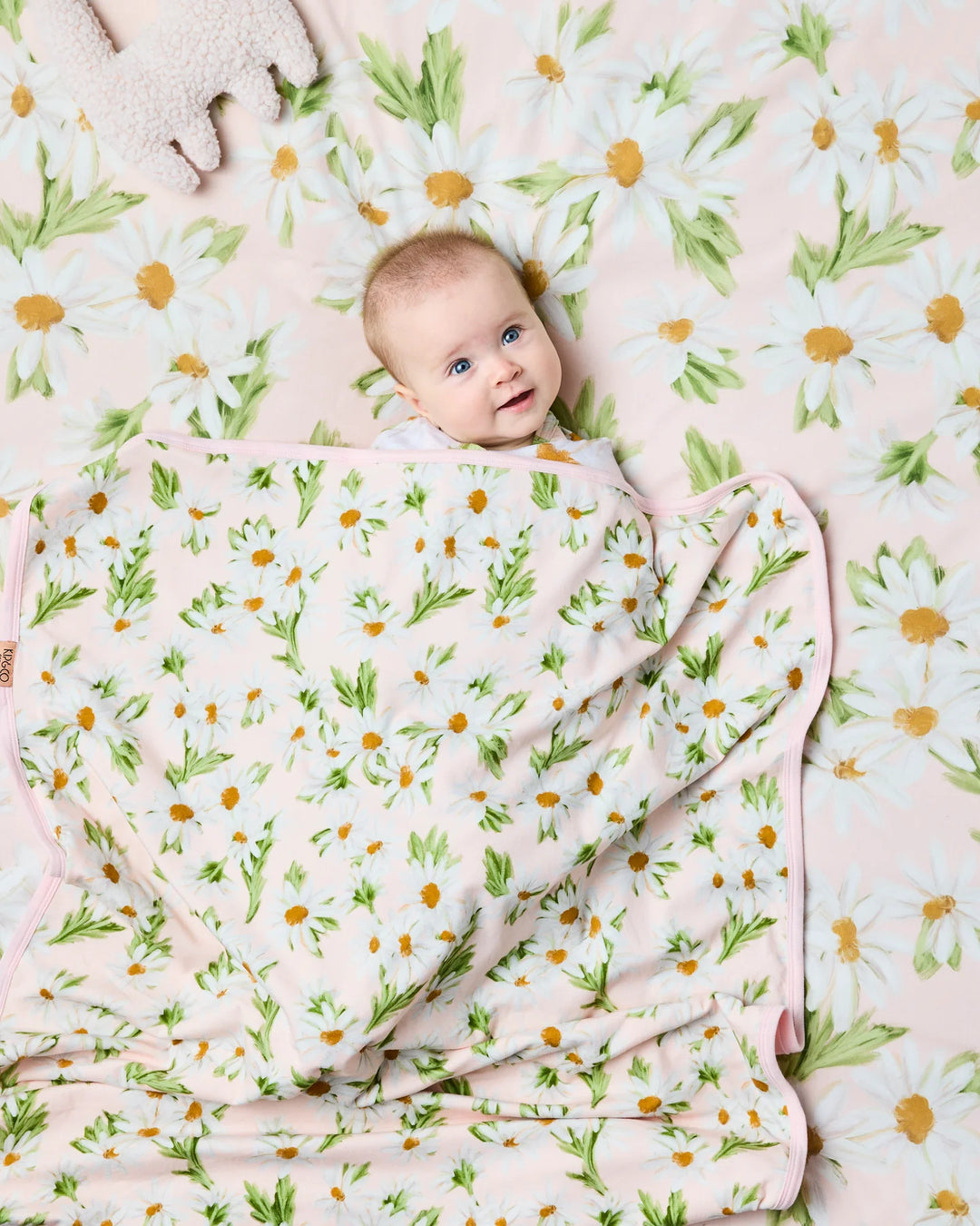 Kip & Co Sweet Daisy Organic Cotton Baby Fitted Sheet