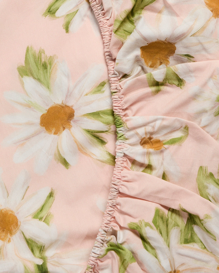 Kip & Co Sweet Daisy Organic Cotton Baby Fitted Sheet