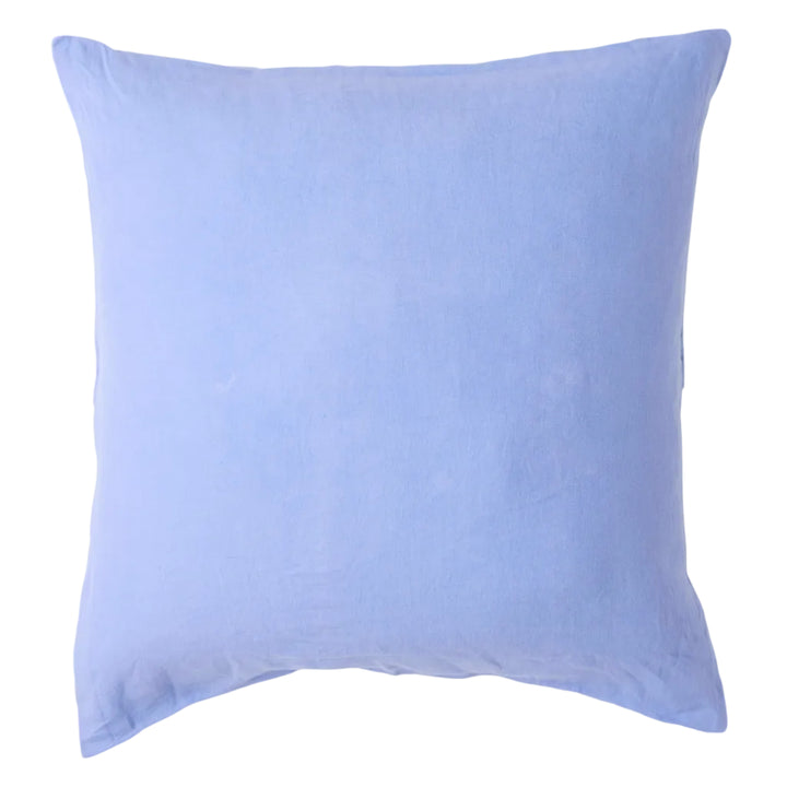 Kip & Co Vista Blue Linen European Pillowcases