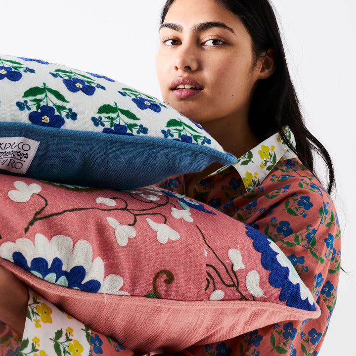 Kip & Co x Anna Spiro Isabelle Sunset Embroidered Cushion
