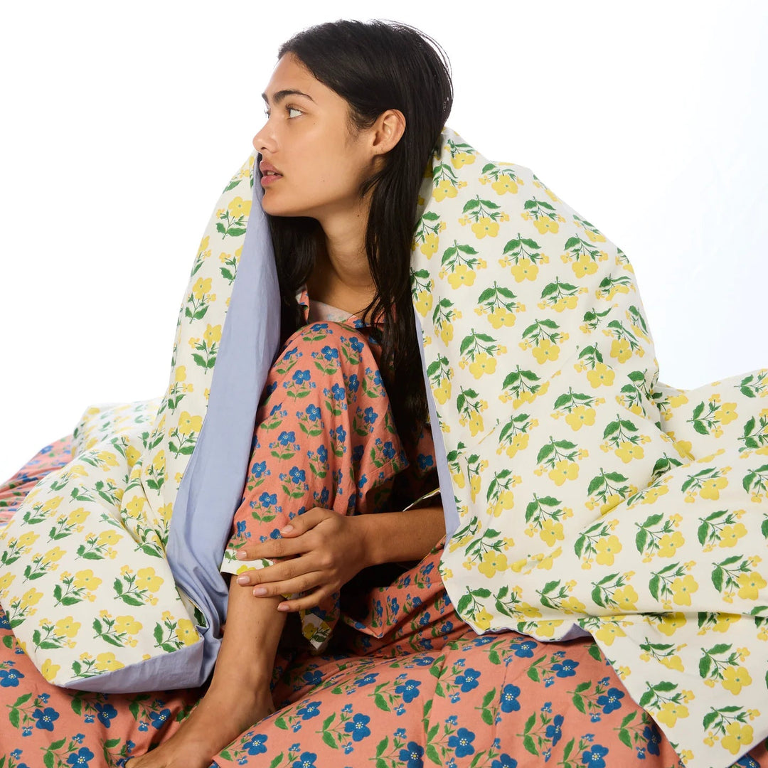 Kip & Co x Anna Spiro Indian Summer Yellow Organic Cotton Quilt Cover