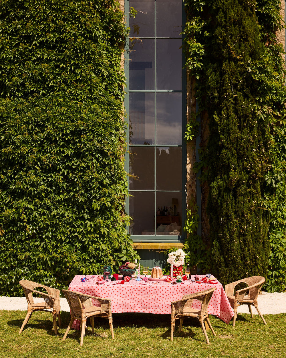 Kip & Co Polkadot Pink Tablecloth