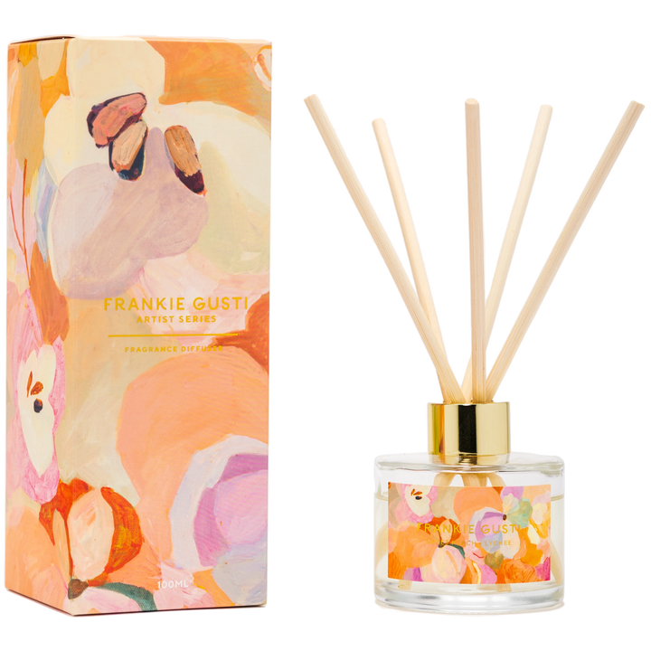 Frankie Gusti Artist Series Diffuser - Sweet Peach + Lychee