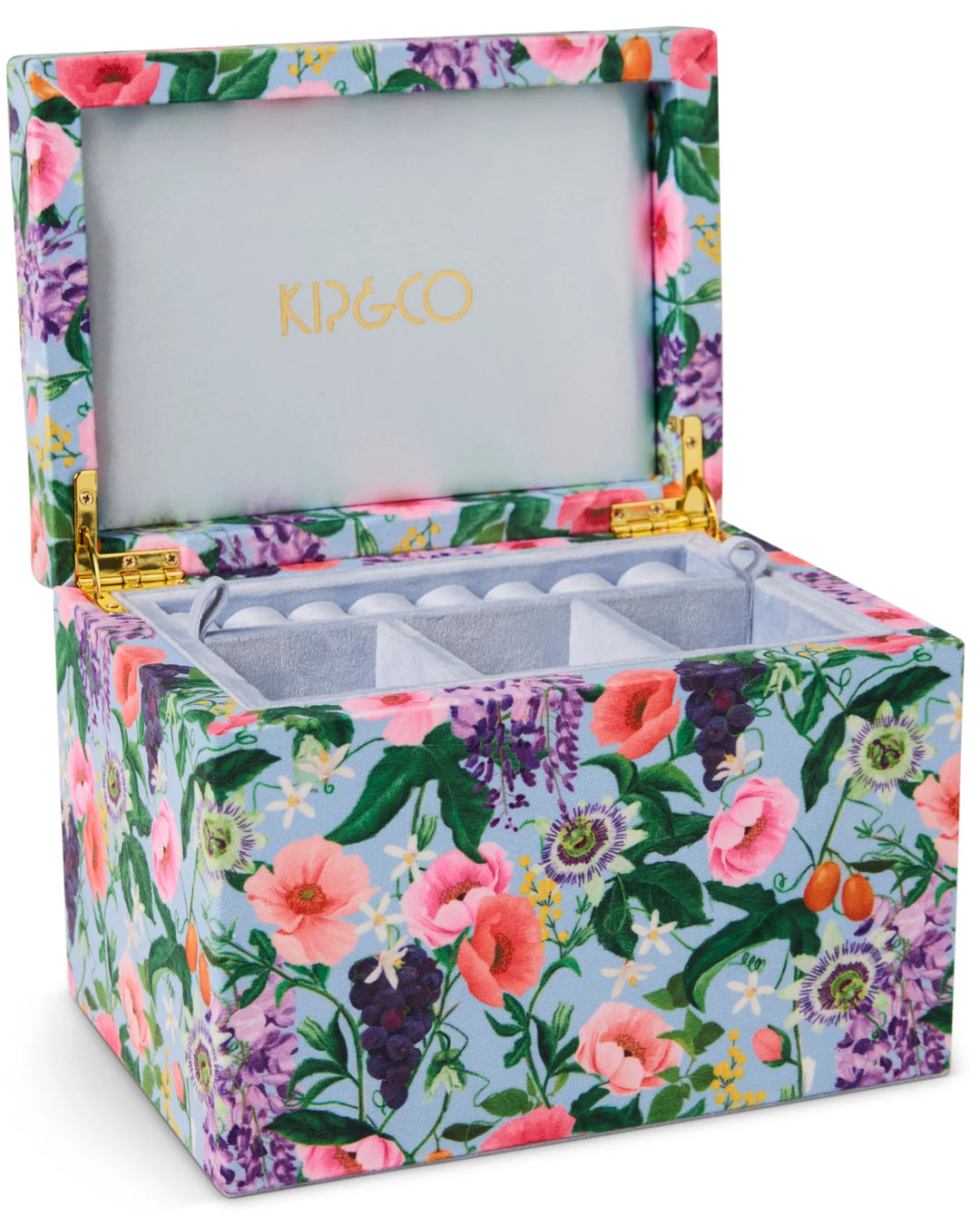 Kip & Co Spring In The Air Velvet Jewellery Box Large - Trinket Dishes