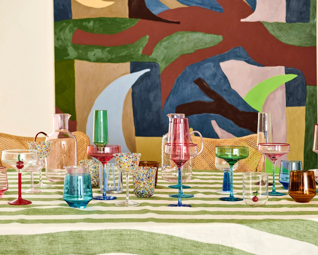 Kip & Co Pistachio Crush Margarita Glass 2P Set