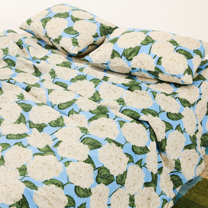 Kip & Co Hydrangea Blue Organic Cotton Pillowcases