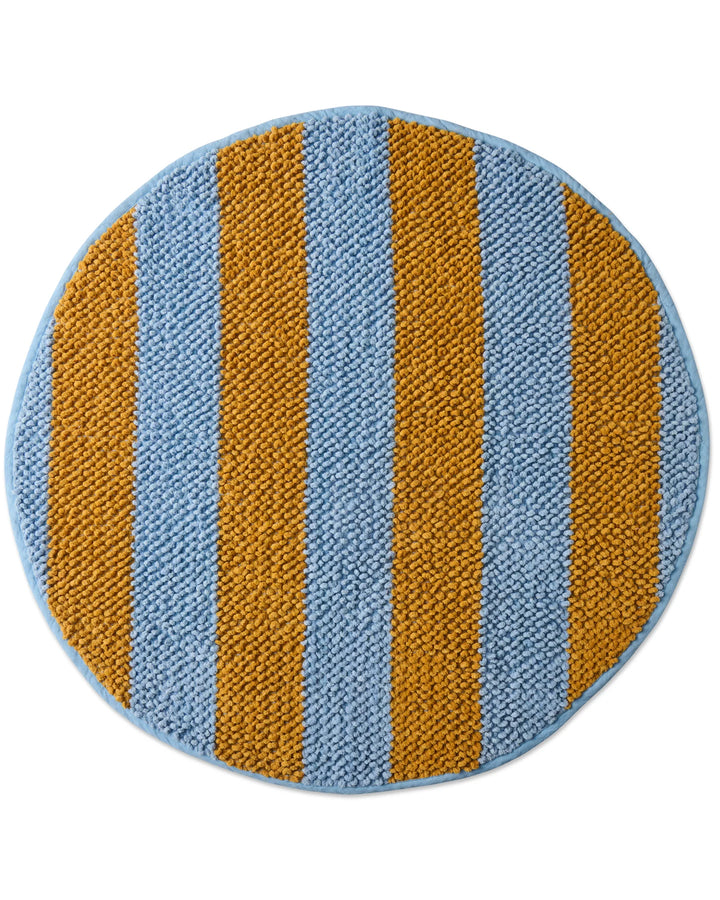 Kip & Co Como Stripe Round Bath Mat