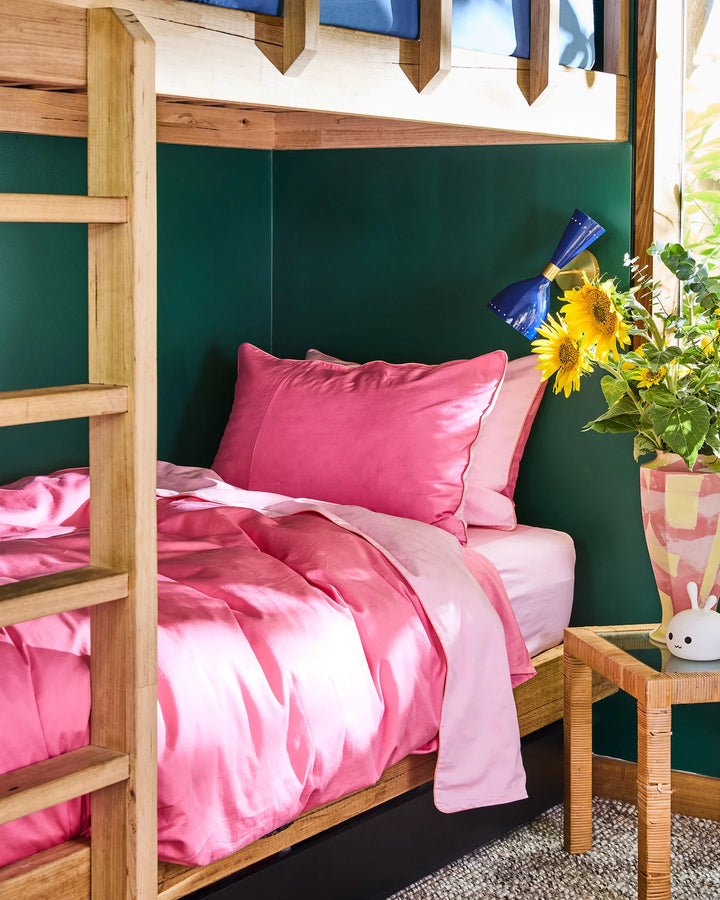Kip & Co Glow In Pink Bamboo Cotton Pillowcases