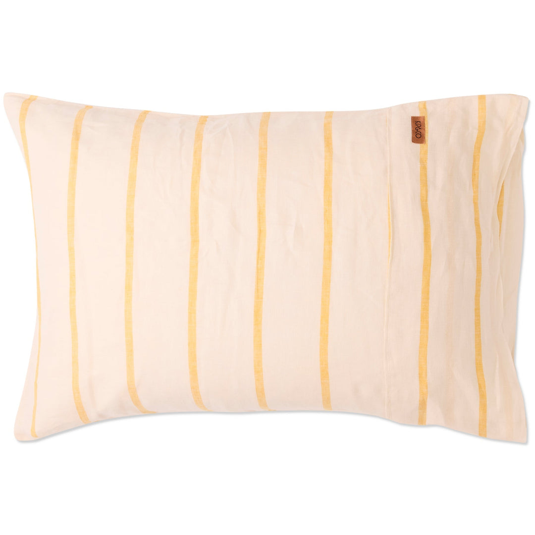 Kip & Co Popcorn Stripe Linen Pillowcases