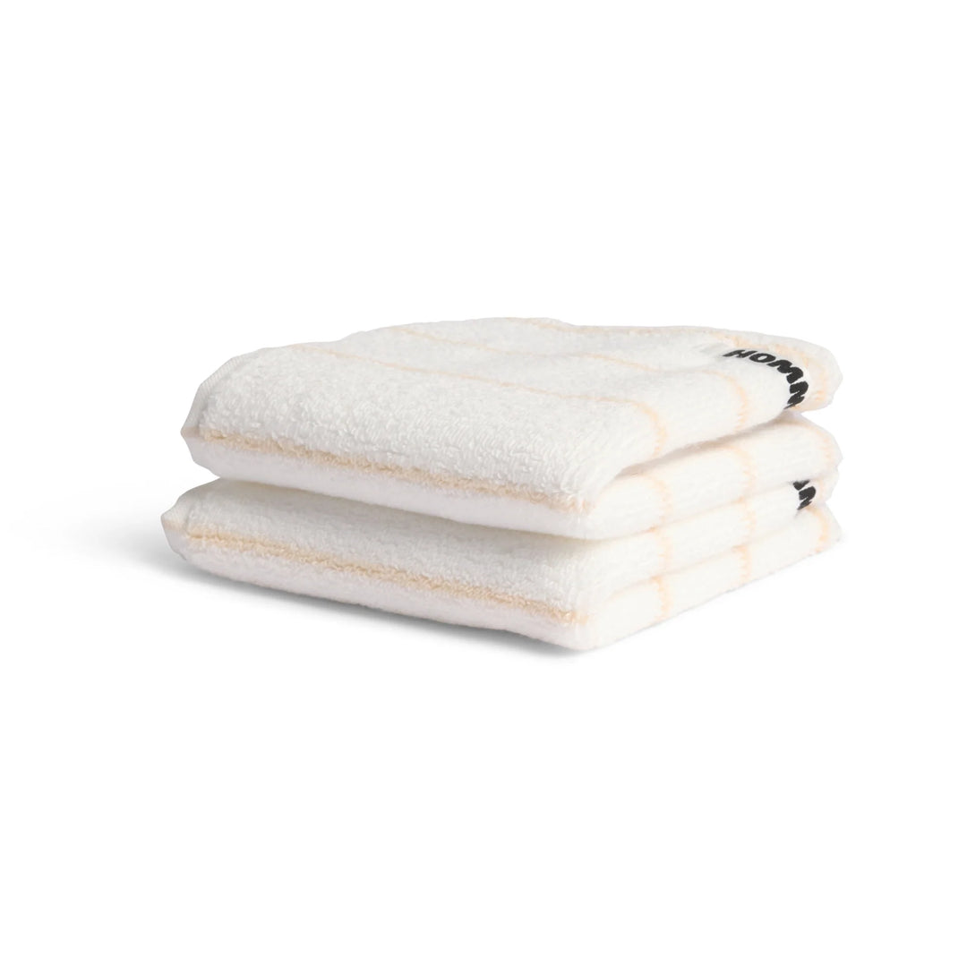 Hommey 2 Pack Face Washer - Biscuit