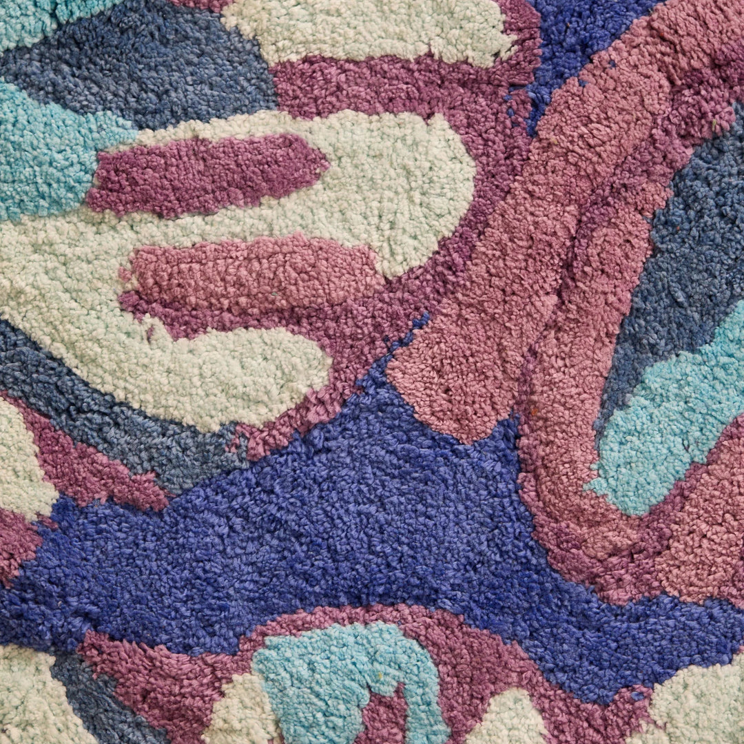 Bonnie & Neil Dutch Floral Blue Bath Mat