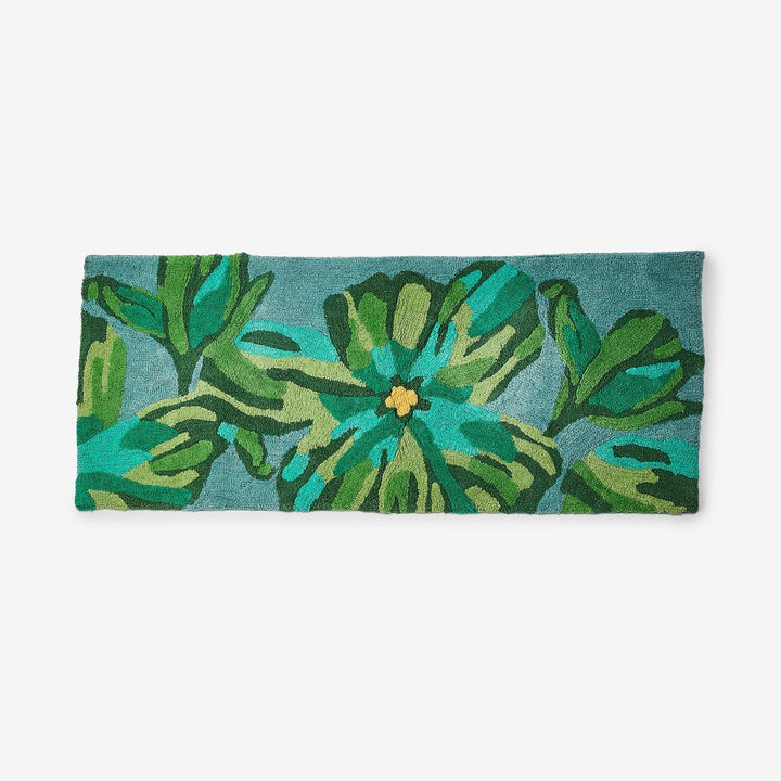 Bonnie & Neil Dutch Floral Green Long Bath Mat